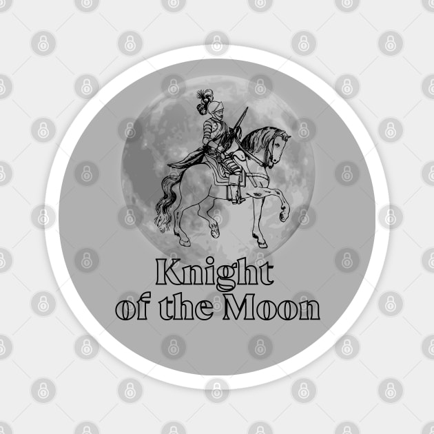 Knight of the Moon Middle ages Magnet by TigrArt